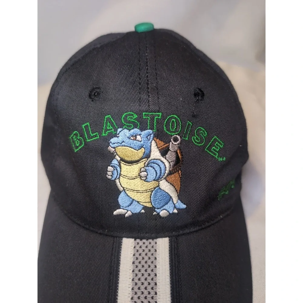 Vintage Pokemon Youth Hat 1999 Blastoise #9 Headstart Snapback 90's Rare